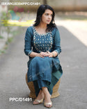Embroidered Silk Kurti With Pant-ISKWKU0304PPC/D1491