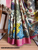 Kalamkari Hand Printed Cotton Saree With Blouse-ISKWSR02042603