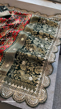 Patola Printed Munga Silk Saree With Blouse-ISKWSR020426047