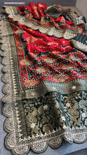 Patola Printed Munga Silk Saree With Blouse-ISKWSR020426047