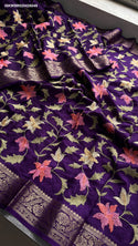 Embroidered Munga Silk Saree With Blouse-ISKWSR020426049