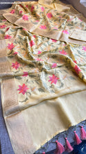 Embroidered Munga Silk Saree With Blouse-ISKWSR020426049