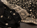 Lucknawi Chikankari Georgette Saree With Blouse-ISKWSR020426052