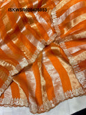 Sequined Tissue Organza Saree With Blouse-ISKWSR020426053
