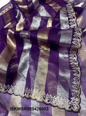 Sequined Tissue Organza Saree With Blouse-ISKWSR020426053