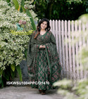 Ajrakh Printed Cotton Anarkali Kurti With Pant And Malmal Cotton Dupatta-ISKWSU1004PPC/D1470