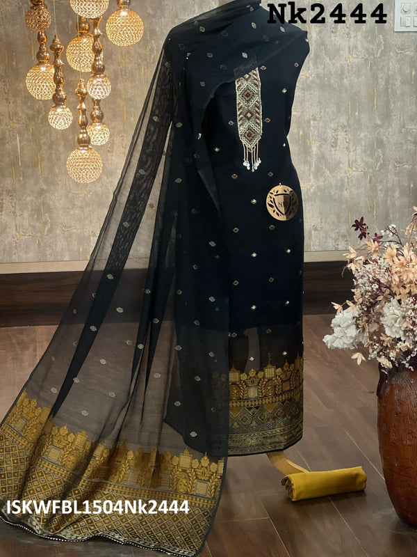 Munga Silk Kurti Kurti With Shantoon Bottom And Dupatta-ISKWFBL1504Nk2444