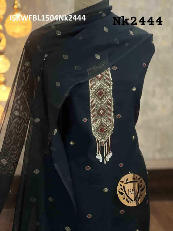 Munga Silk Kurti Kurti With Shantoon Bottom And Dupatta-ISKWFBL1504Nk2444