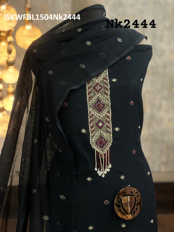 Munga Silk Kurti Kurti With Shantoon Bottom And Dupatta-ISKWFBL1504Nk2444