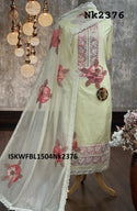 Embroidered Kota Kurti With Bottom And Dupatta-ISKWFBL1504Nk2376
