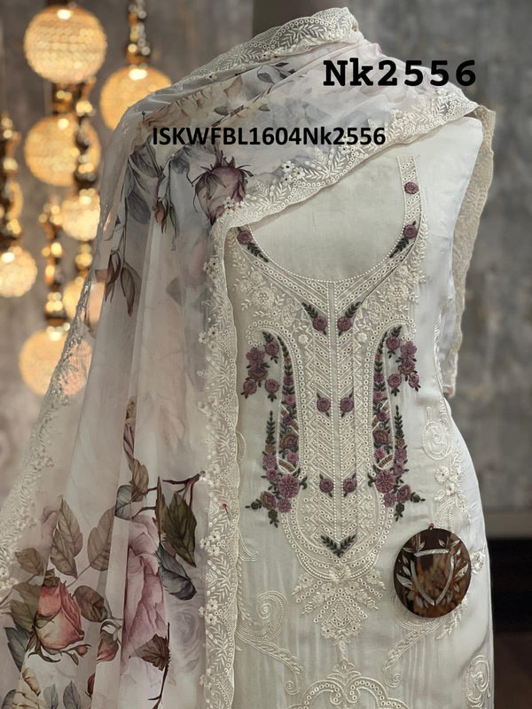 Organza Kurti With Shantoon Bottom And Digital Printed Dupatta-ISKWFBL1604Nk2556