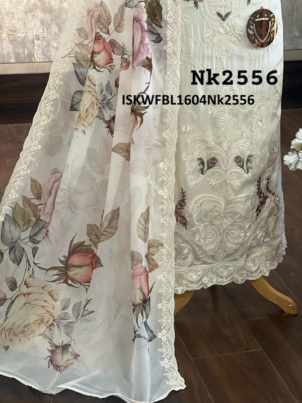 Organza Kurti With Shantoon Bottom And Digital Printed Dupatta-ISKWFBL1604Nk2556