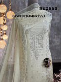 Embroidered Chanderi Kurti With Shantoon Bottom And Dupatta-ISKWFBL1604Nk2553