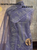 Embroidered Chanderi Kurti With Shantoon Bottom And Dupatta-ISKWFBL1604Nk2553
