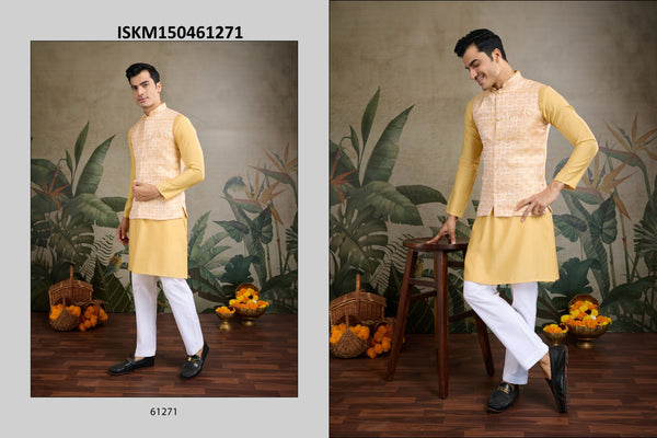Sequined Men's Kurta And Pajama Set-ISKM150461271/61272/61273/61274