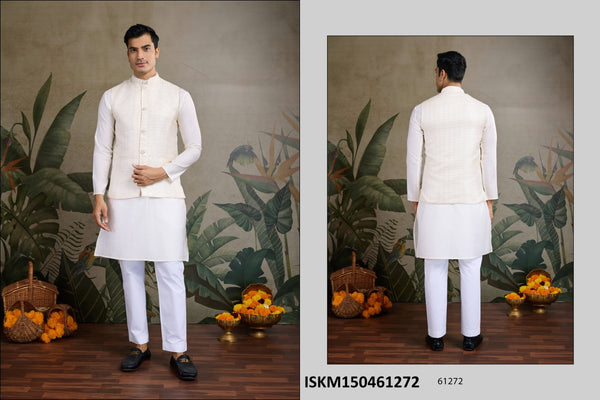 Sequined Men's Kurta And Pajama Set-ISKM150461271/61272/61273/61274