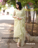 Embroidered Kota Doriya Kurti With Cotton Pant And Dupatta-ISKWSU1604PPC/D1575