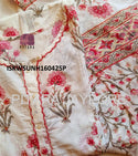 Printed Cotton Kurti With Pant And Kota Doriya Dupatta-ISKWSUNH160425P