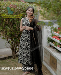 Printed Cotton A-Line Kurti With Pant And Kota Doriya Dupatta-ISKWSU2104PPC/D1905