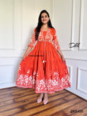 Printed Cotton Dress-ISKWDR2104Dk6491