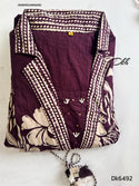 Printed Cotton Dress-ISKWDR2104Dk6492