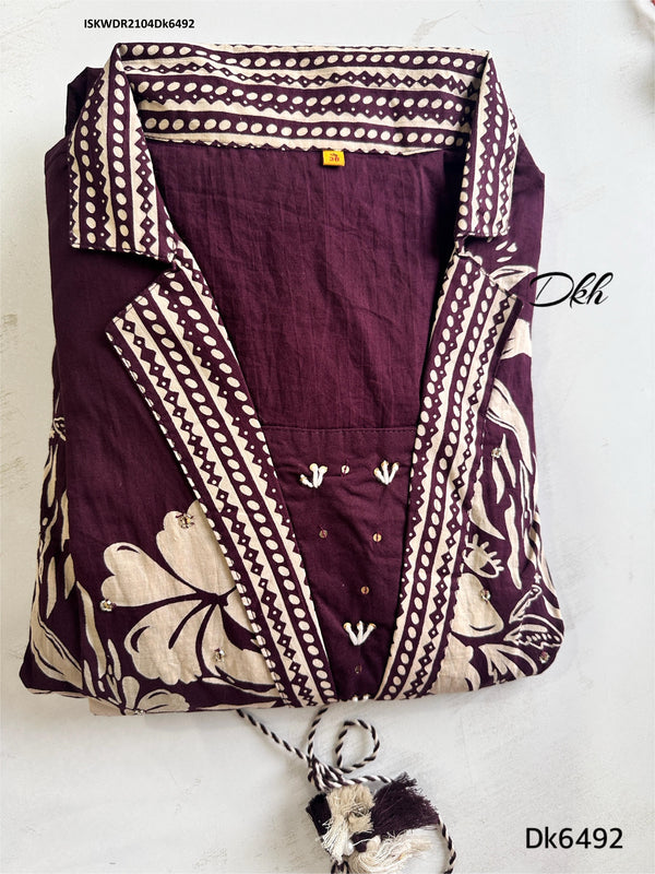 Printed Cotton Dress-ISKWDR2104Dk6492