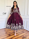 Printed Cotton Dress-ISKWDR2104Dk6492