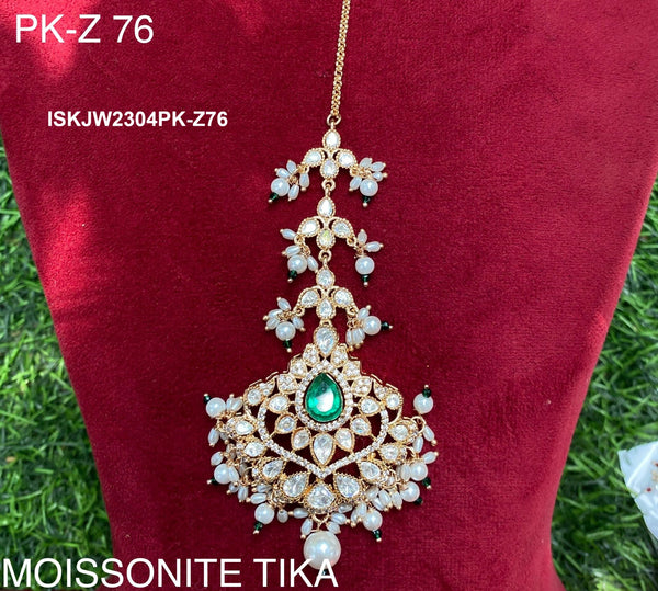 Kundan Maang Tikka-ISKJW2304PK-Z76
