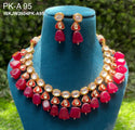 Kundan Jewelry Set-ISKJW2604PK-A95