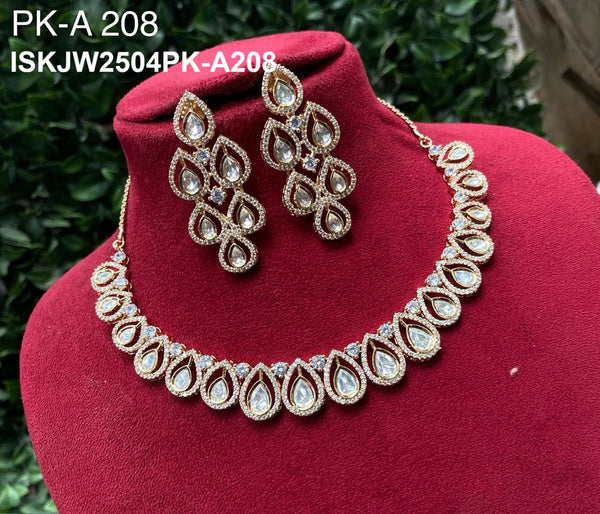 Kundan Jewelry Set-ISKJW2504PK-A208