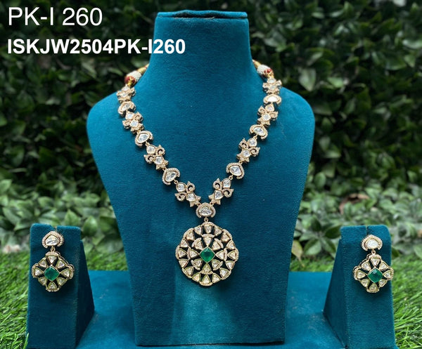 Kundan Jewelry Set-ISKJW2504PK-I260