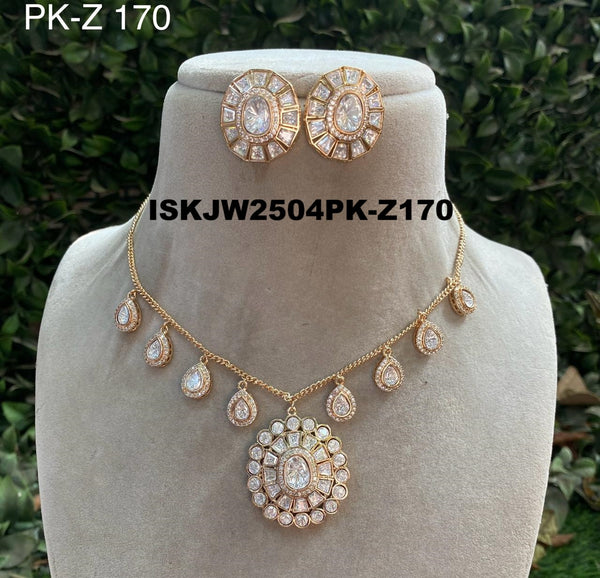 Kundan Jewelry Set-ISKJW2504PK-Z170