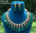 Kundan Jewelry Set-ISKJW2604PK-A95