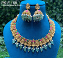 Kundan Jewelry Set-ISKJW2604PK-F168