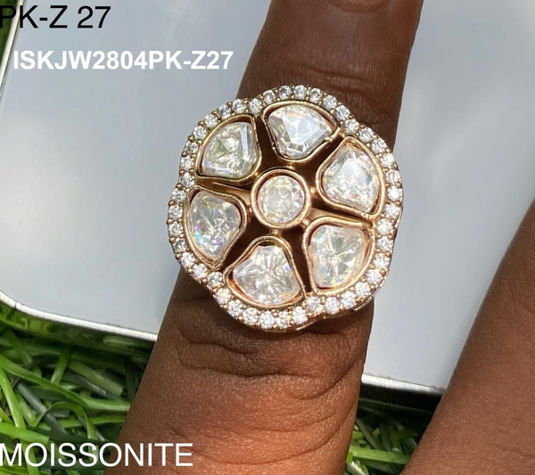Kundan Ring-ISKJW2804PK-Z27