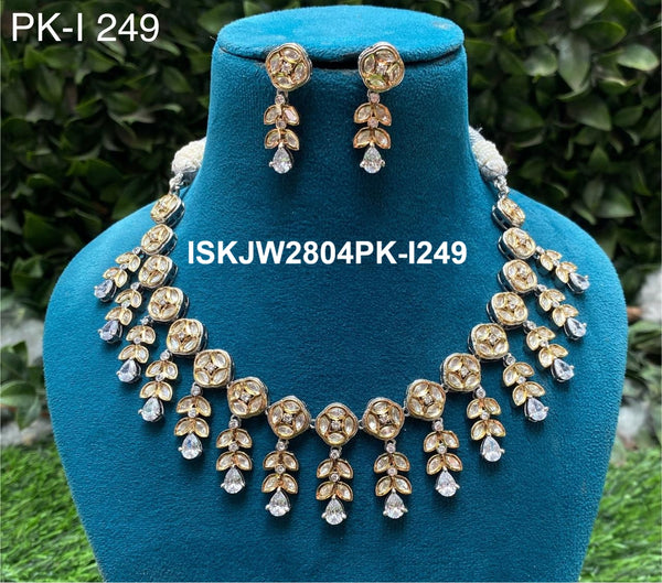 Kundan Jewelry Set-ISKJW2804PK-I249