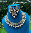 Kundan Jewelry Set-ISKJW2804PK-G56