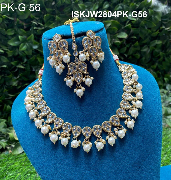 Kundan Jewelry Set-ISKJW2804PK-G56