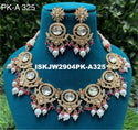Kundan Jewelry Set-ISKJW2904PK-A325