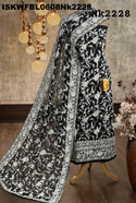 Embroidered Malmal Chanderi Kurti With Bottom And Dupatta-ISKWFBL0608Nk2228