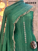 Ombre Digital Printed Crush Tissue Kurti With Upada Silk Bottom And Dupatta-ISKWFBL0608Nk2959