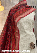 Handloom Cotton Kurti With Cotton Bottom And Patola Printed Dupatta-ISKWFBL0608Nk2945