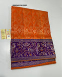 Handloom Silk Saree With Contrast Blouse-ISKWSR070815501