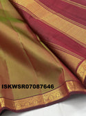Kanchipuram Handloom Silk Saree With Contrast Blouse-ISKWSR07087646