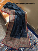 Kashmiri Silk Saree With Embroidered Blouse-ISKWSR05084501