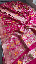 Banarasi Weaved Khadi Georgette Saree With Blouse-ISKWSR05084502