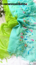 Embroidered Organza Saree With Blouse-ISKWSR06084504