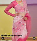 Embroidered Organza Saree With Blouse-ISKWSR06084504
