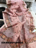 Embroidered Organza Saree With Blouse-ISKWSR07084506