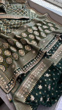 Banarasi Weaved Khadi Georgette Saree With Blouse-ISKWSR07084508